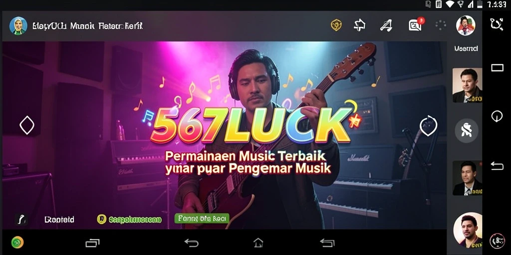 Gambar menunjukkan gameplay seru dari 567LUCK dengan musik yang mendebarkan.