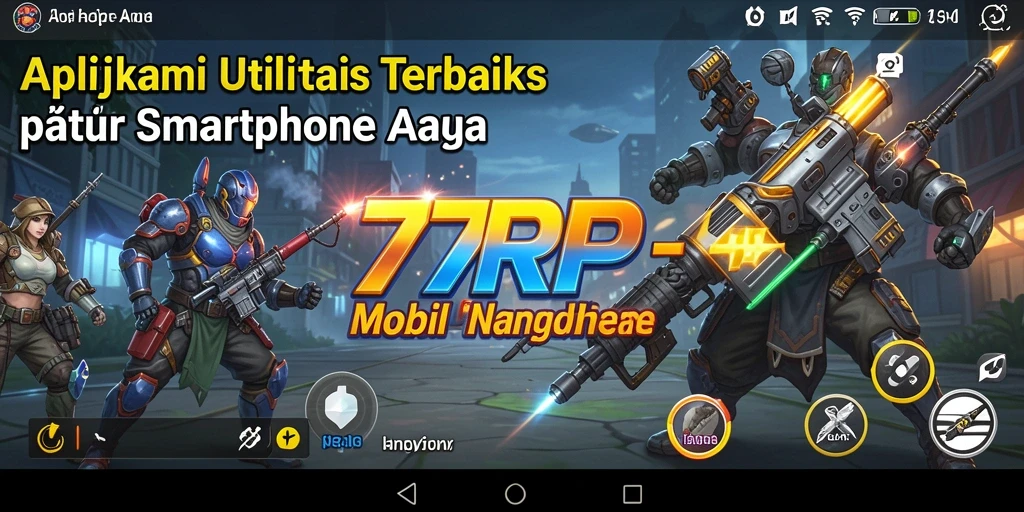 Tampilan antarmuka aplikasi 77RP dengan fitur pembersihan dan pengelolaan.