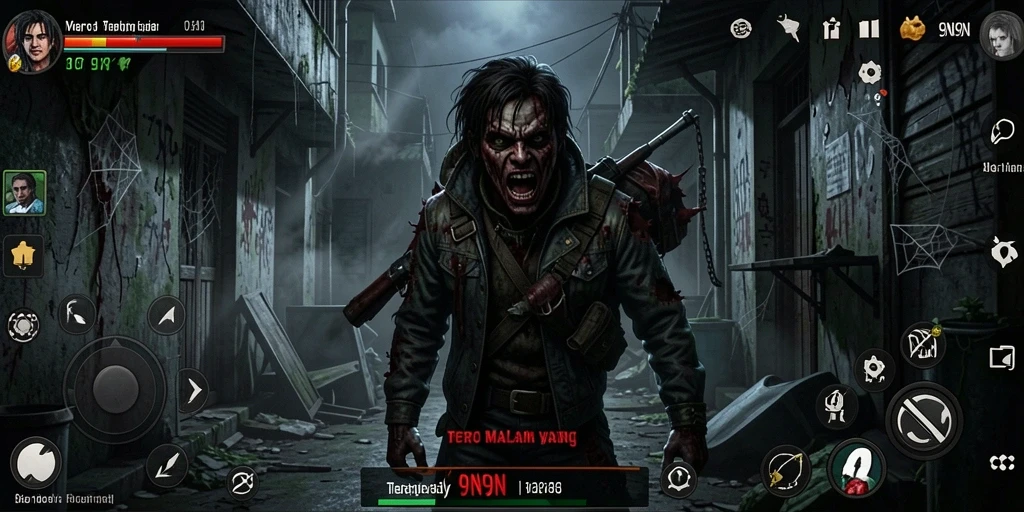 Screenshot menampilkan gameplay menegangkan di dalam kegelapan.