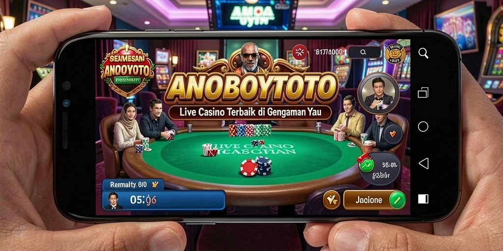 Tampilan gameplay Live Casino yang menarik di ANOBOYTOTO.
