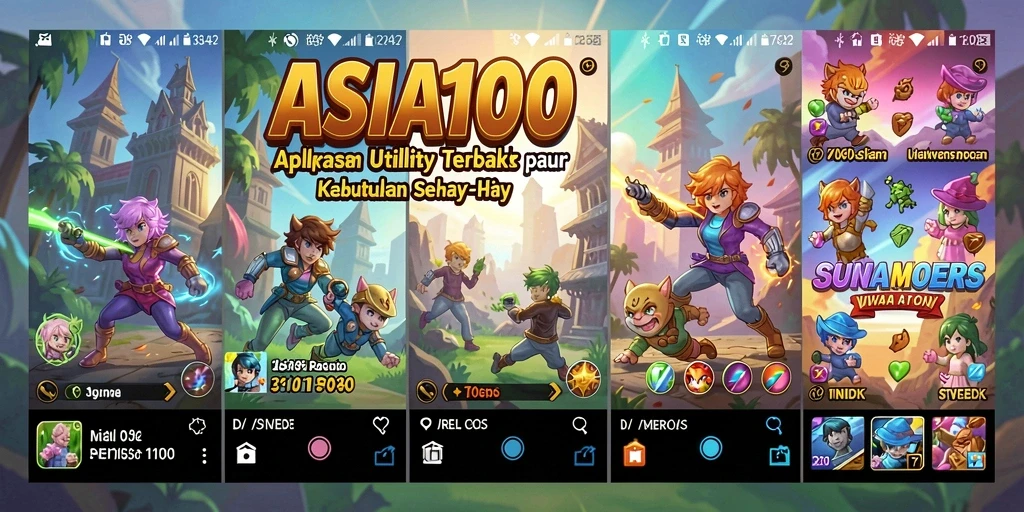 Screenshot utama ASIA100 menunjukkan tampilan antarmuka aplikasi Utility yang intuitif.