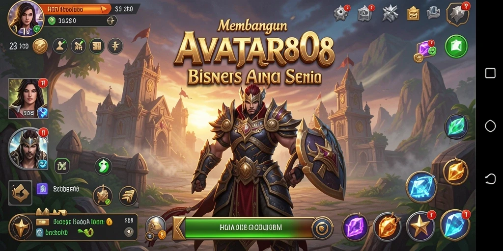 Gameplay menarik dari AVATAR808 menampilkan strategi bisnis yang menantang.