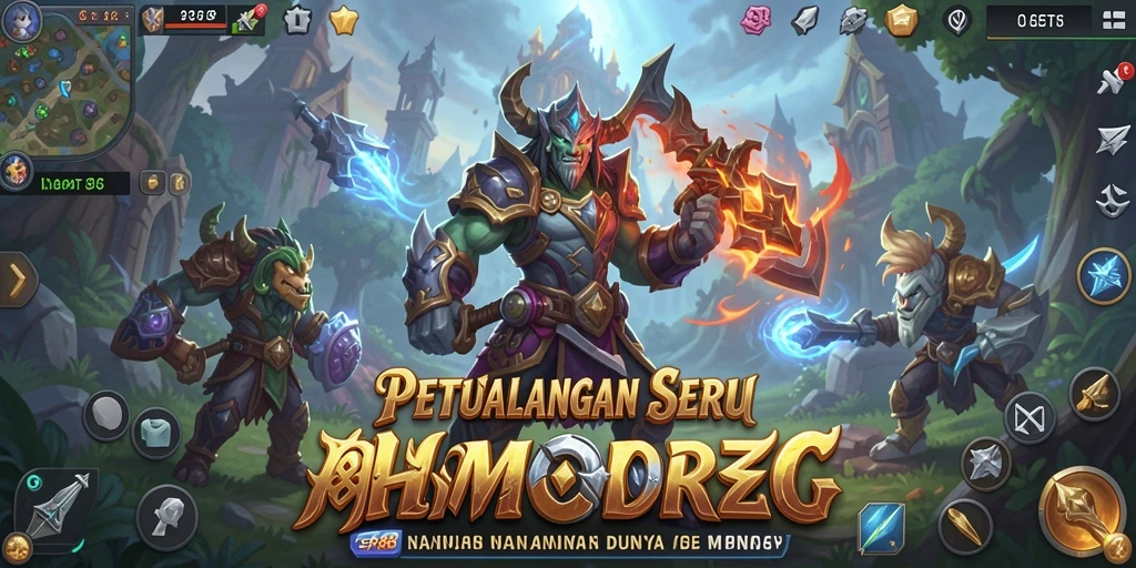 Screenshot gameplay menampilkan petualangan seru di dunia MMORPG.