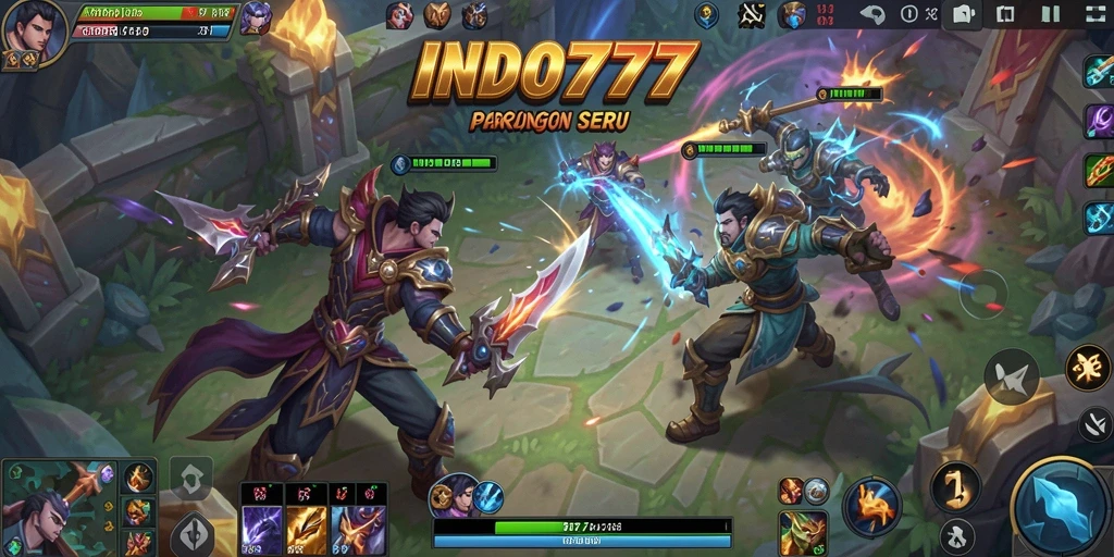 Tampilan pertarungan seru dari gameplay INDO777 yang menegangkan.