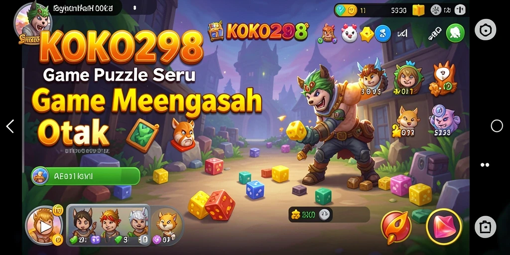 Screenshot gameplay KOKO288 menampilkan keseruan menyelesaikan puzzle.