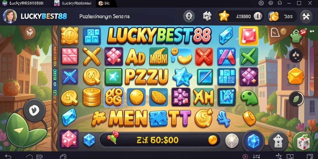 Tampilan gameplay seru LUCKYBEST88 dengan berbagai teka-teki menarik.