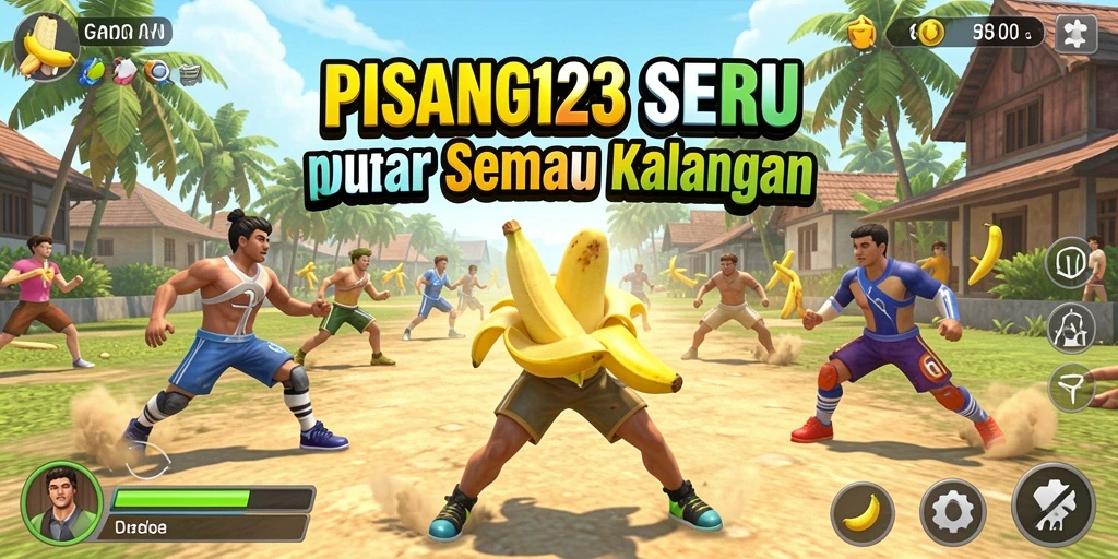 Tampilan gameplay seru PISANG123 yang menonjolkan aksi olahraga.