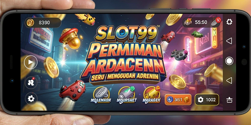 Tampilan gameplay SLOT99 yang penuh warna dan menarik.