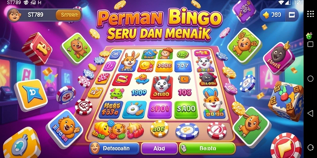 Screenshot ST789 menampilkan aksi seru dalam permainan Bingo.