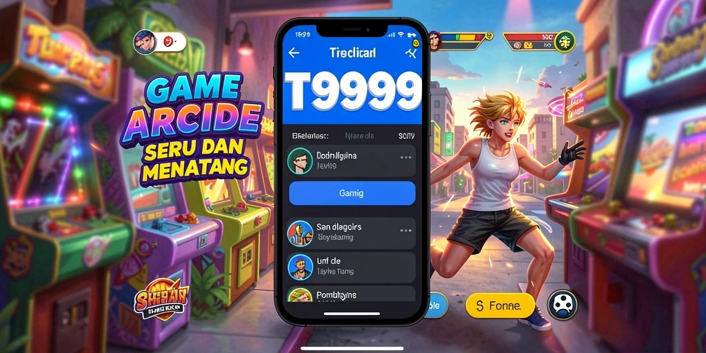 Tampilan gameplay seru dari T9999 dengan banyak tantangan menarik.