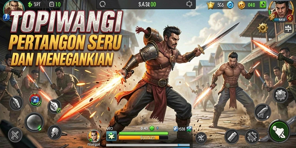 Gameplay seru dan menegangkan di TOPIWANGI dengan karakter yang beragam.